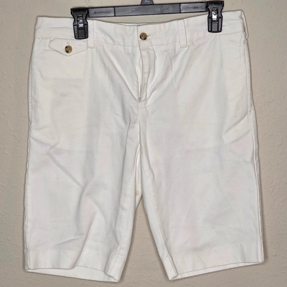 Polo Ralph Lauren Sport Khaki Chino Shorts White Bermuda Women's, Size 4